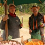 Sue Earle and the late John Wilcox of Duck Creek Farm during Apple Festival 2011. John was a great organic farming advocate and outspoken proponent of small farms. We will all miss him a lot. We are very lucky that Sue is going to continue farming at Duck Creek Farm. BRAVO SUE. duckcreek.ca Photo by Gwen Curry