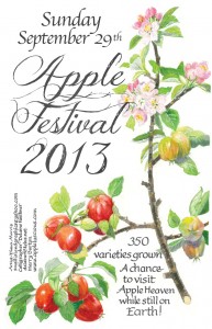 Salt Spring Apple Festival 2013 poster (12 by 18 inches)